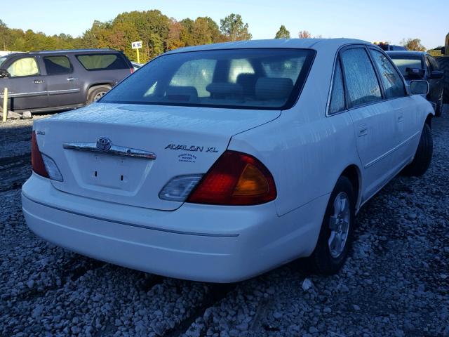 4T1BF28B4YU110526 - 2000 TOYOTA AVALON XL WHITE photo 4