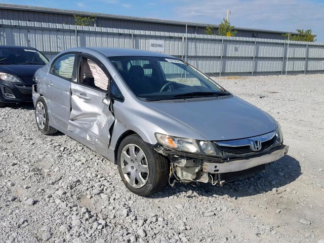 1HGFA16539L009739 - 2009 HONDA CIVIC LX SILVER photo 1