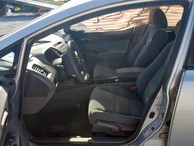 1HGFA16539L009739 - 2009 HONDA CIVIC LX SILVER photo 5