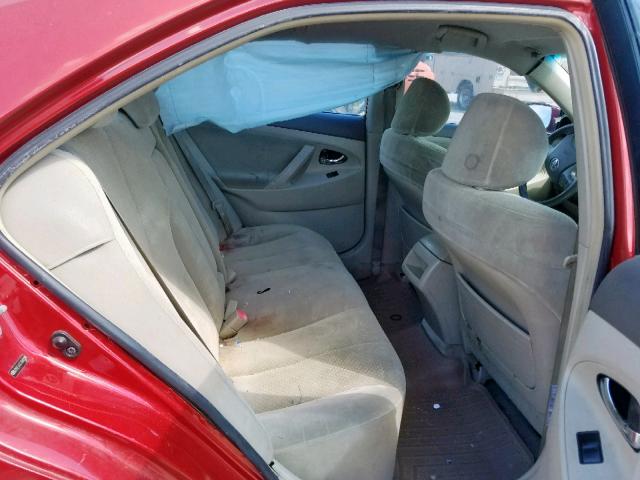 JTNBE46K373045528 - 2007 TOYOTA CAMRY NEW RED photo 6