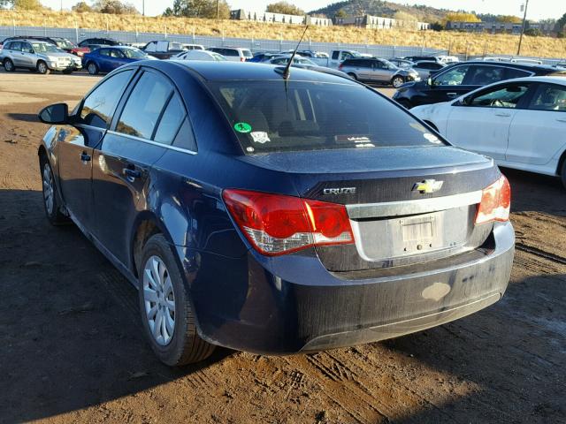 1G1PD5SH1B7221807 - 2011 CHEVROLET CRUZE LS BLUE photo 3