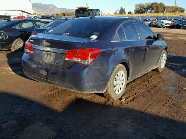 1G1PD5SH1B7221807 - 2011 CHEVROLET CRUZE LS BLUE photo 4