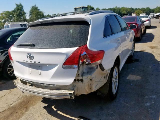 4T3ZE11A89U020091 - 2009 TOYOTA VENZA WHITE photo 4