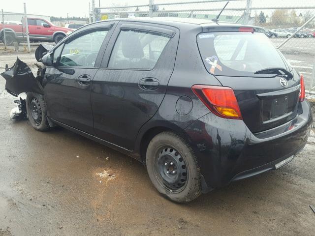 VNKKTUD38FA028957 - 2015 TOYOTA YARIS BLACK photo 3