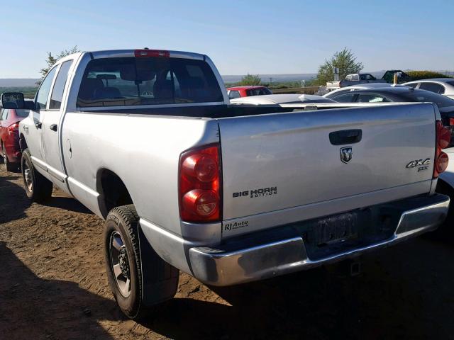 1D7KS28C07J525986 - 2007 DODGE RAM 2500 S SILVER photo 3