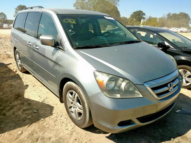 5FNRL38476B043087 - 2006 HONDA ODYSSEY EX BLUE photo 1