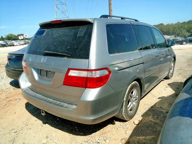 5FNRL38476B043087 - 2006 HONDA ODYSSEY EX BLUE photo 4