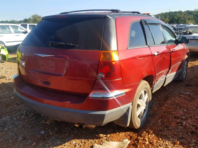 2C8GM68444R379267 - 2004 CHRYSLER PACIFICA BURGUNDY photo 4