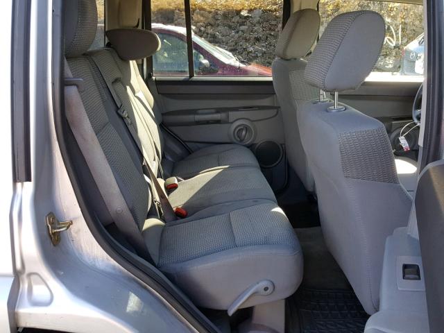 1J8HG48K17C598659 - 2007 JEEP COMMANDER SILVER photo 6