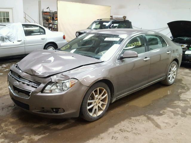 1G1ZE5E18BF259576 - 2011 CHEVROLET MALIBU LTZ BROWN photo 2