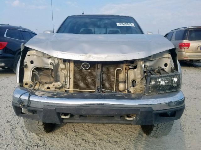 1GCJSDDE7A8100739 - 2010 CHEVROLET COLORADO L SILVER photo 9