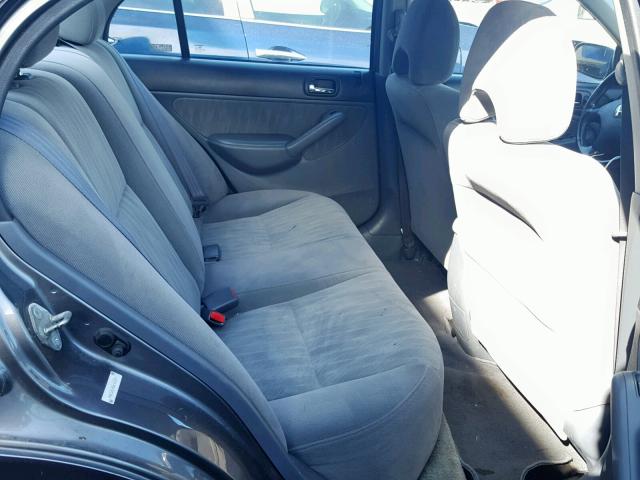 1HGES26765L012211 - 2005 HONDA CIVIC EX GRAY photo 6