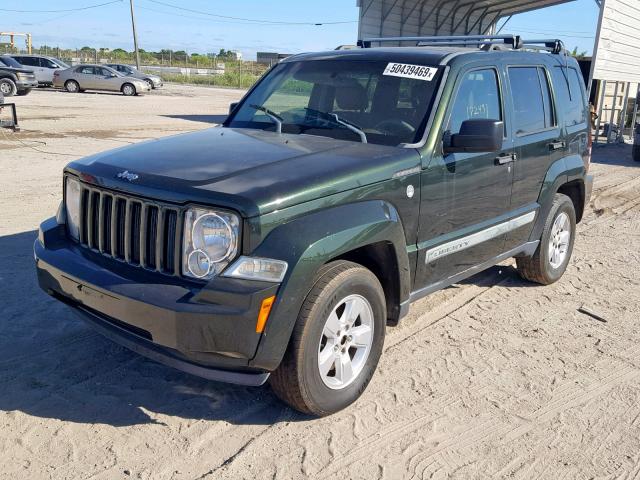 1J4PN2GK4AW127913 - 2010 JEEP LIBERTY SP GREEN photo 2