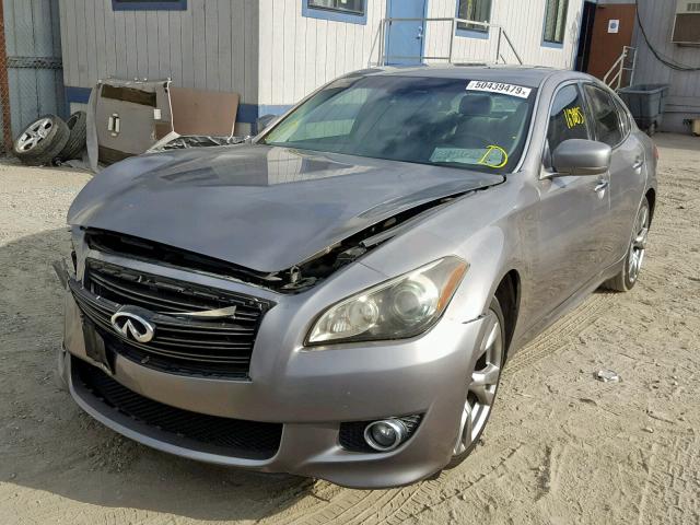 JN1BY1AP3BM321113 - 2011 INFINITI M37 GRAY photo 2