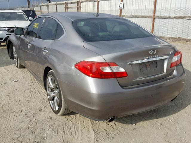 JN1BY1AP3BM321113 - 2011 INFINITI M37 GRAY photo 3