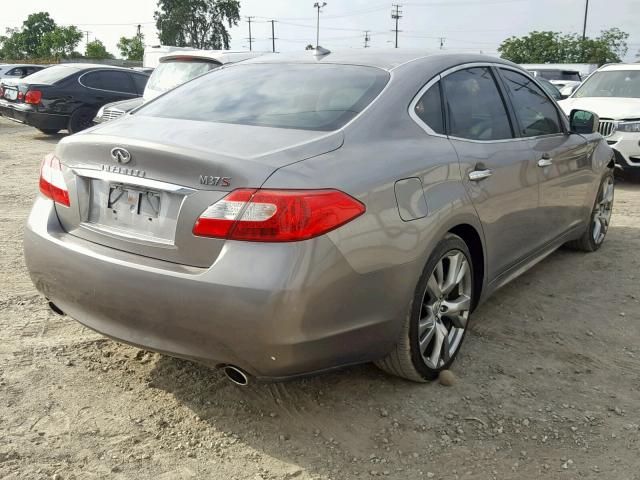 JN1BY1AP3BM321113 - 2011 INFINITI M37 GRAY photo 4