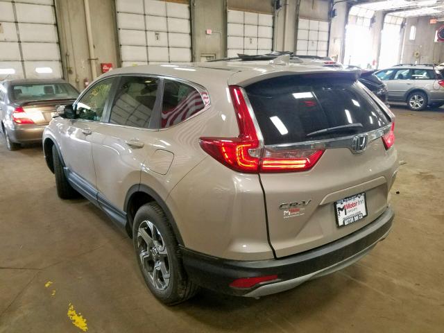 5J6RW2H80JL027785 - 2018 HONDA CR-V EXL CREAM photo 3