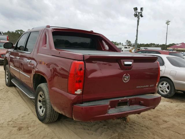 3GYFK62857G180182 - 2007 CADILLAC ESCALADE E RED photo 3