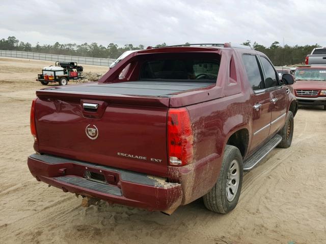 3GYFK62857G180182 - 2007 CADILLAC ESCALADE E RED photo 4