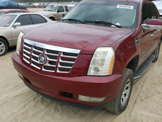 3GYFK62857G180182 - 2007 CADILLAC ESCALADE E RED photo 9