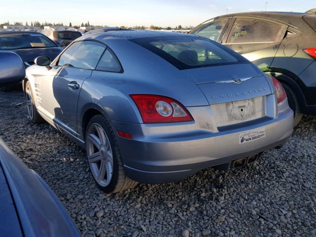 1C3LN69L78X075574 - 2008 CHRYSLER CROSSFIRE GRAY photo 3