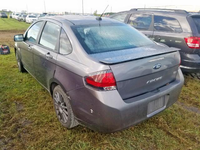 1FAHP3GN1BW153428 - 2011 FORD FOCUS SES GRAY photo 3