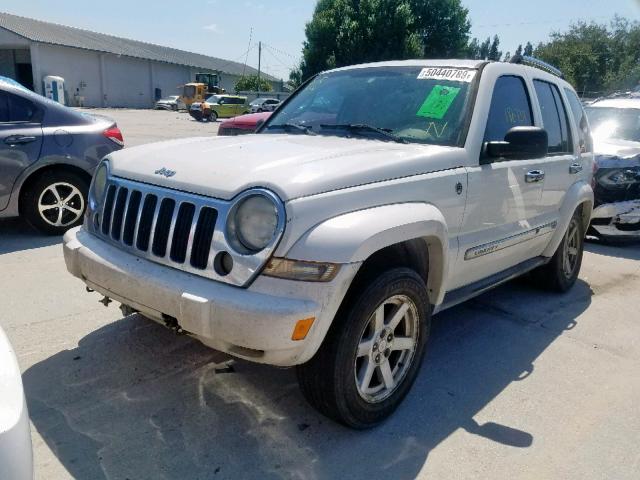 1J4GL58KX5W634438 - 2005 JEEP LIBERTY LI WHITE photo 2