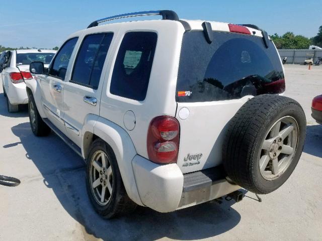 1J4GL58KX5W634438 - 2005 JEEP LIBERTY LI WHITE photo 3