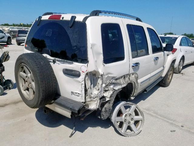 1J4GL58KX5W634438 - 2005 JEEP LIBERTY LI WHITE photo 4