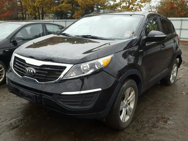 KNDPBCA23D7491848 - 2013 KIA SPORTAGE L BLACK photo 2