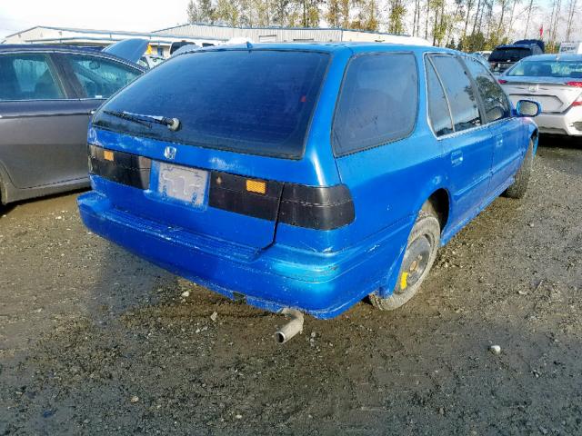 1HGCB9856PA007861 - 1993 HONDA ACCORD LX BLUE photo 4