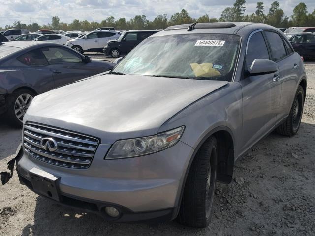 JNRBS08W73X401844 - 2003 INFINITI FX45 GRAY photo 2