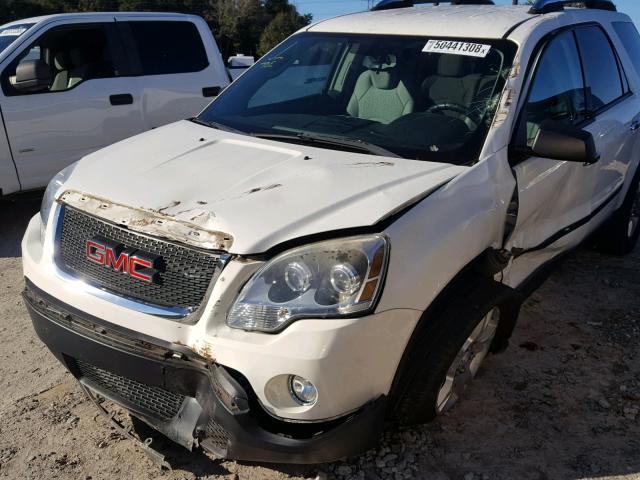 1GKER13D39J122332 - 2009 GMC ACADIA SLE WHITE photo 9