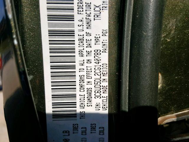 3C6UD5DL2CG140789 - 2012 DODGE RAM 2500 S Գրաֆիտ լուսանկար 10