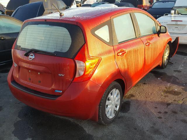 3N1CE2CP9EL402728 - 2014 NISSAN VERSA NOTE RED photo 4