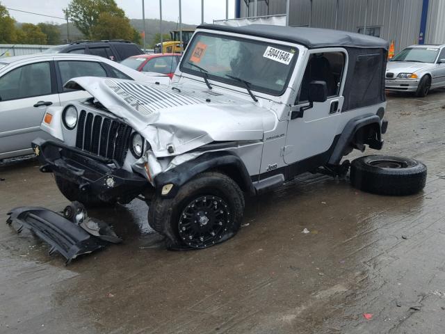 1J4FA39S72P760461 - 2002 JEEP WRANGLER / SILVER photo 9