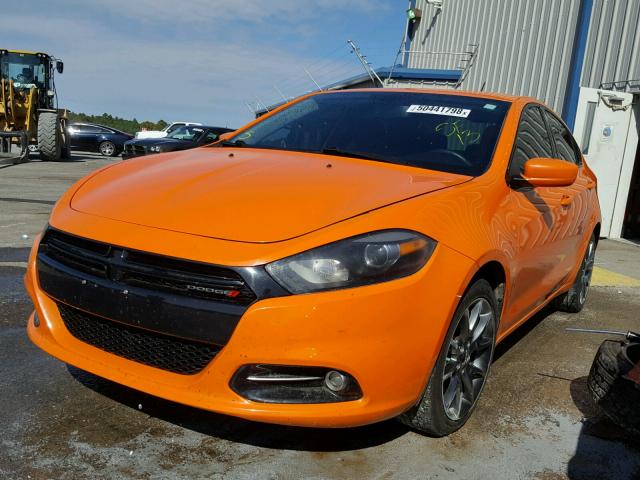 1C3CDFBA3DD311807 - 2013 DODGE DART SXT ORANGE photo 2