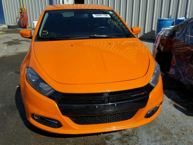 1C3CDFBA3DD311807 - 2013 DODGE DART SXT ORANGE photo 9