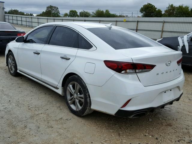 5NPE34AF6JH699629 - 2018 HYUNDAI SONATA SPO WHITE photo 3