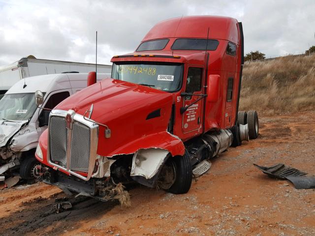 1XKADP9X6CJ316846 - 2012 KENWORTH CONSTRUCTI RED photo 2