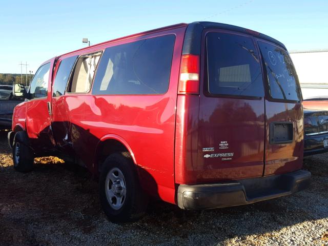 1GNFG154481212968 - 2008 CHEVROLET EXPRESS G1 RED photo 3