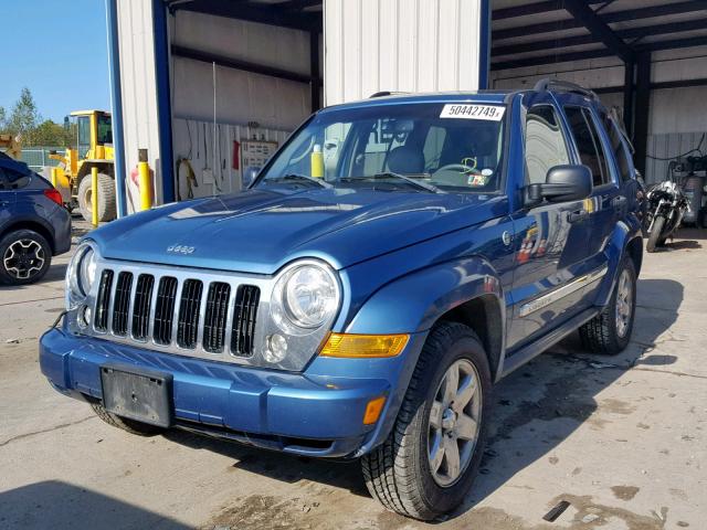 1J4GL58K46W164358 - 2006 JEEP LIBERTY LI BLUE photo 2