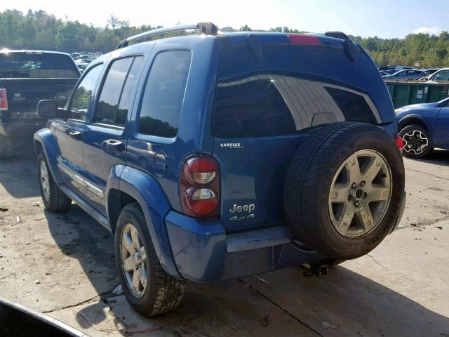 1J4GL58K46W164358 - 2006 JEEP LIBERTY LI BLUE photo 3