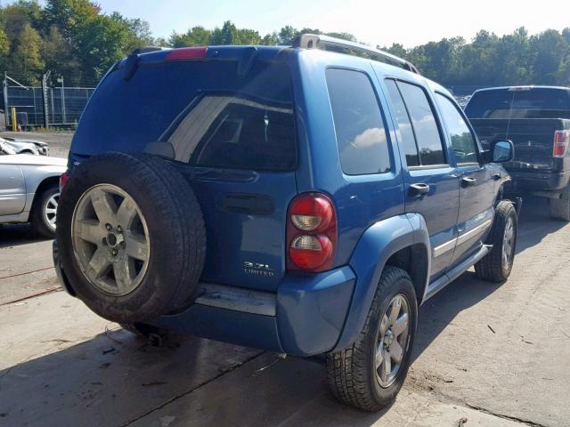 1J4GL58K46W164358 - 2006 JEEP LIBERTY LI BLUE photo 4