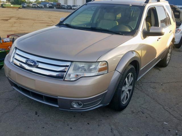 1FMDK02WX8GA13141 - 2008 FORD TAURUS X S BEIGE photo 2