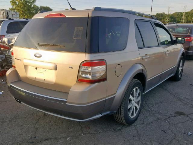 1FMDK02WX8GA13141 - 2008 FORD TAURUS X S BEIGE photo 4