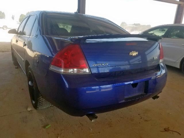 2G1WD58CX69215399 - 2006 CHEVROLET IMPALA SUP ლურჯი ფოტო 3