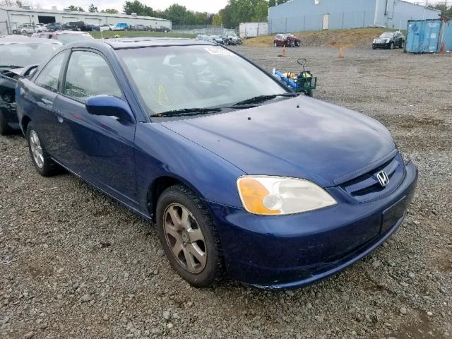 1HGEM22903L069874 - 2003 HONDA CIVIC EX BLUE photo 1