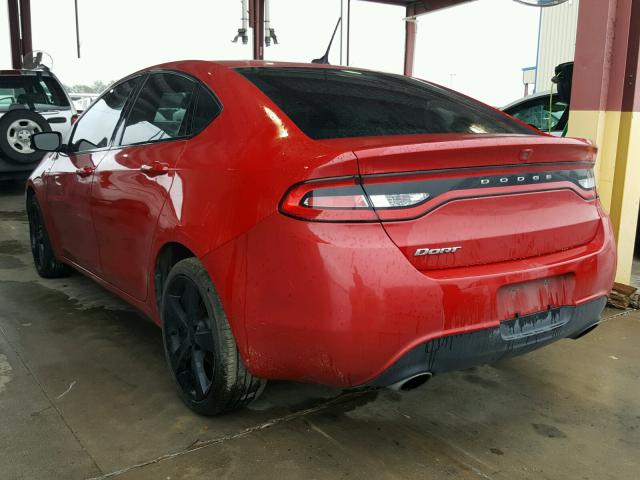 1C3CDFBB0FD421998 - 2015 DODGE DART SXT RED photo 3