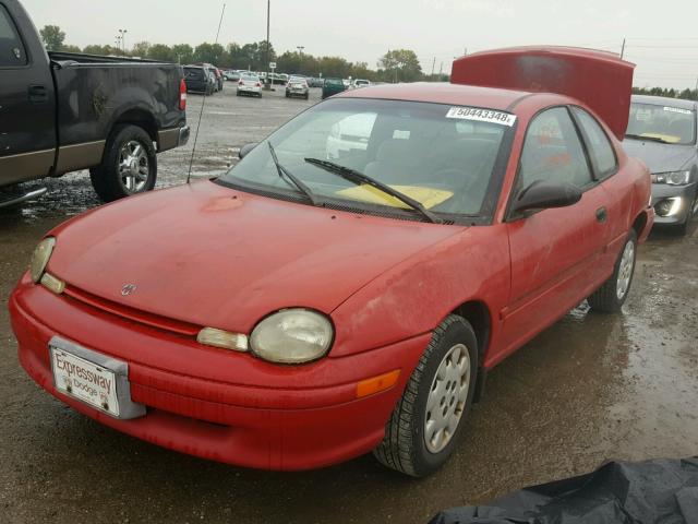 1B3ES42C4XD145979 - 1999 DODGE NEON HIGHL RED photo 2